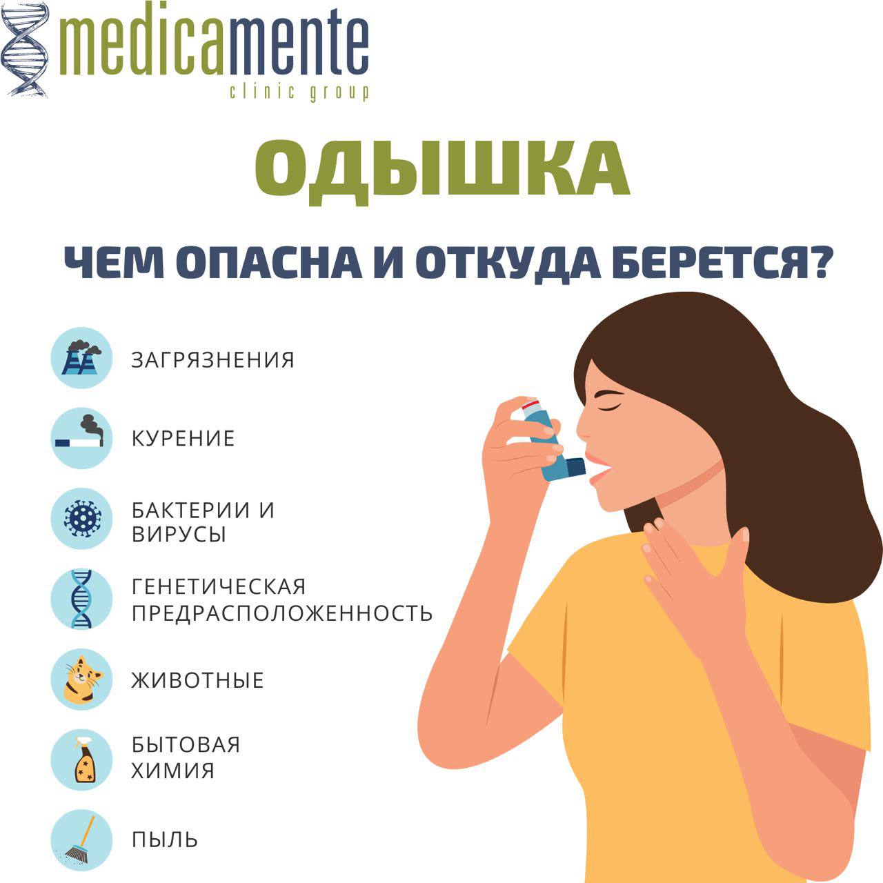 ОДЫШКА - Клиника в Праге MEDICA MENTE