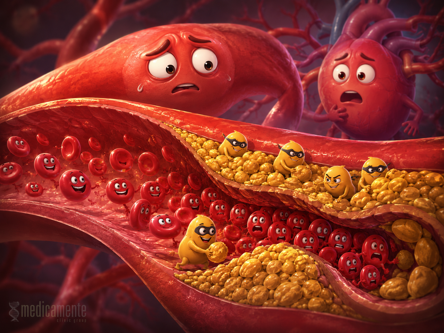Cholesterol and Atherosclerosis: How Vessels Are Damaged Silently